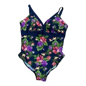 Krista One Piece Tropical Swimsuit Size 18W